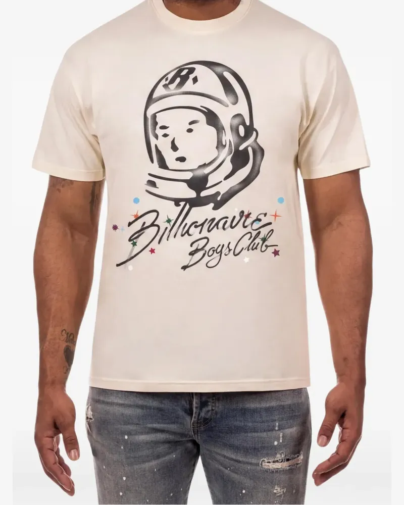 Billionaire Boys Club Helmet T-Shirt mit grafischem Print - Nude Nude
