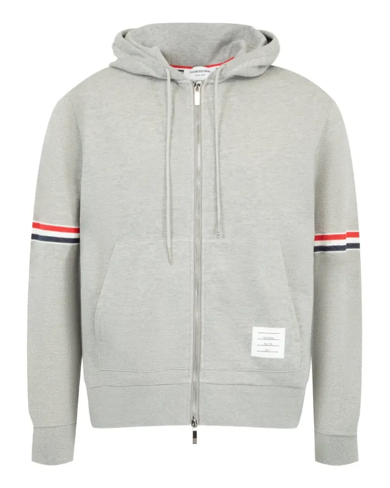 Thom Browne Langärmeliger Hoodie - Grau Grau