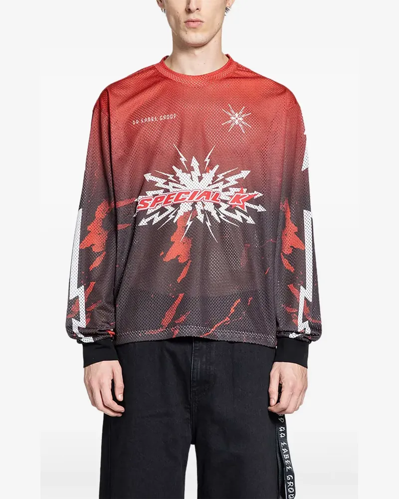 44 LABEL GROUP Voltage Langarmshirt - Rot Rot