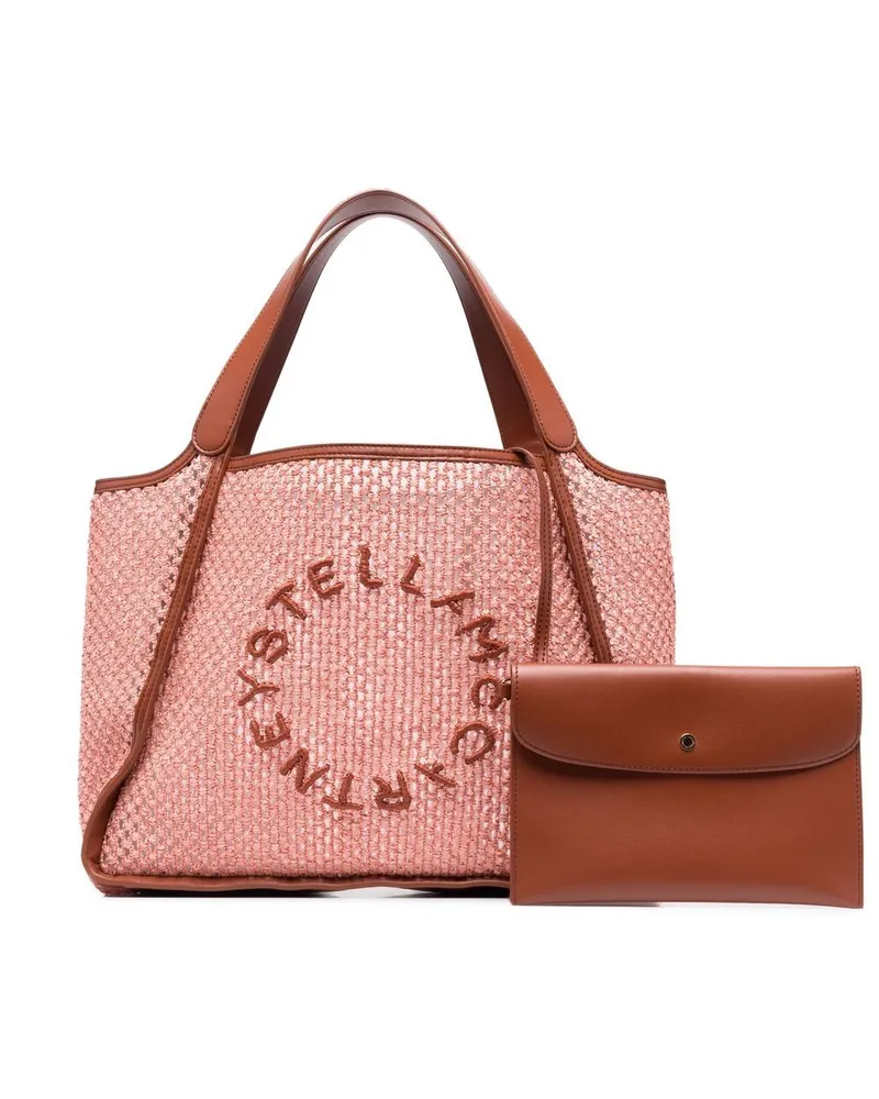 Stella McCartney Gewebter Shopper - Rosa Rosa