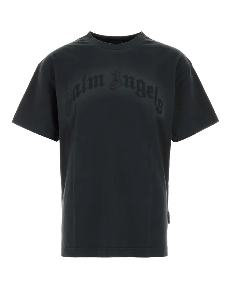Palm Angels T-Shirt mit Logo-Print - Schwarz Schwarz