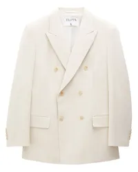 Filippa K Doppelreihiger Blazer mit steigendem Revers Nude