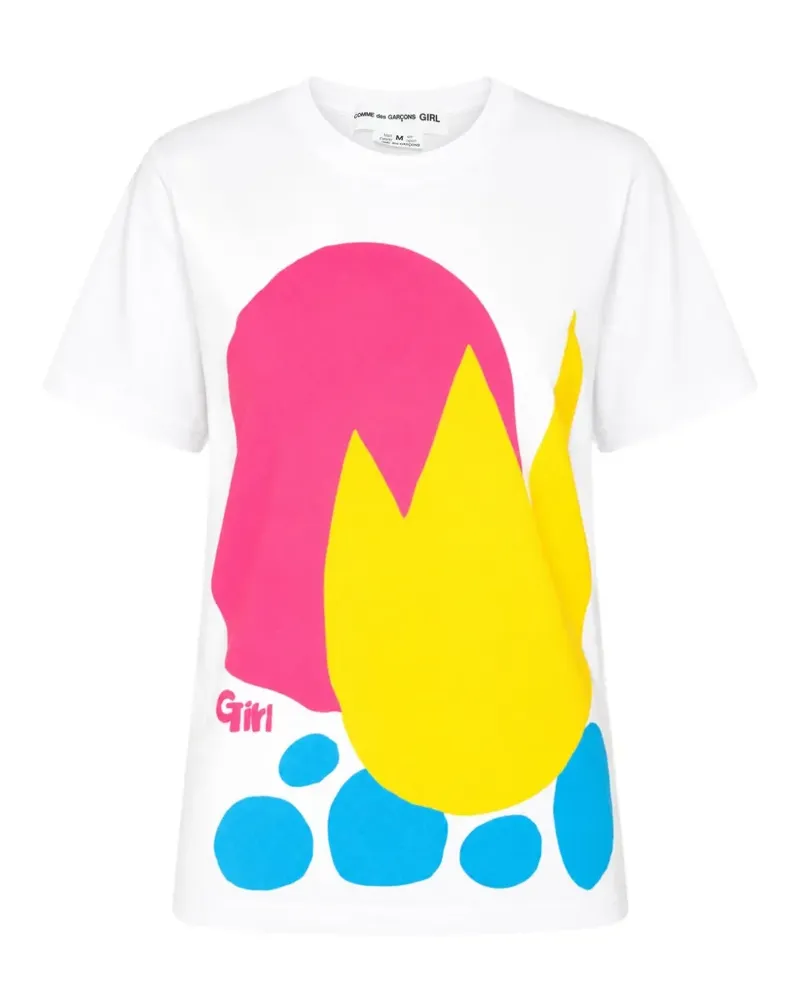 Comme des Garçons T-Shirt mit grafischem Print - Weiß Weiß