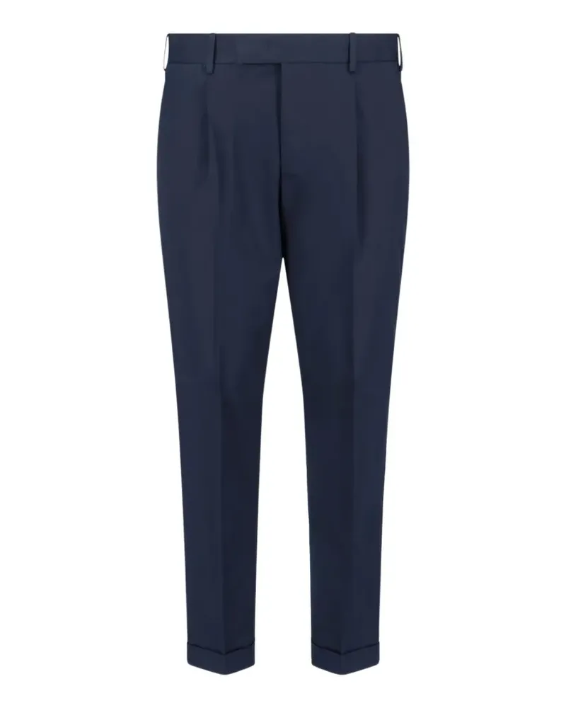 PT TORINO pleated cuffed trousers - Blau Blau