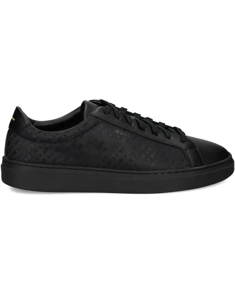 HUGO BOSS Gemusterte Sneakers - Schwarz Schwarz