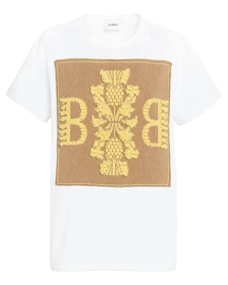 Barrie T-Shirt mit B-Logo - Weiß Weiß