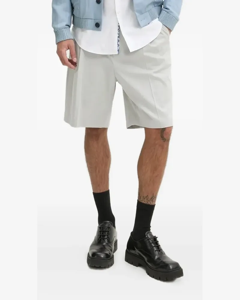 HUGO BOSS Shorts mit Bundfalten - Grau Grau