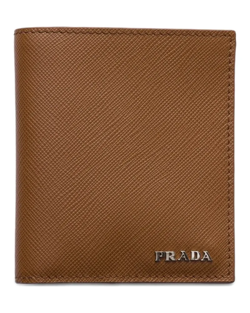 Prada Saffiano-leather wallet - Braun Braun
