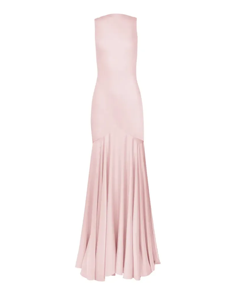 Nina Ricci Meerjungfrauen-Maxikleid mit Wasserfallausschnitt - Rosa Rosa