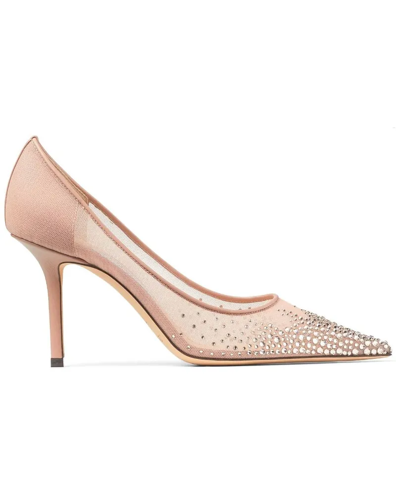 Jimmy Choo Love Pumps mit Kristallen 85mm - Rosa Rosa