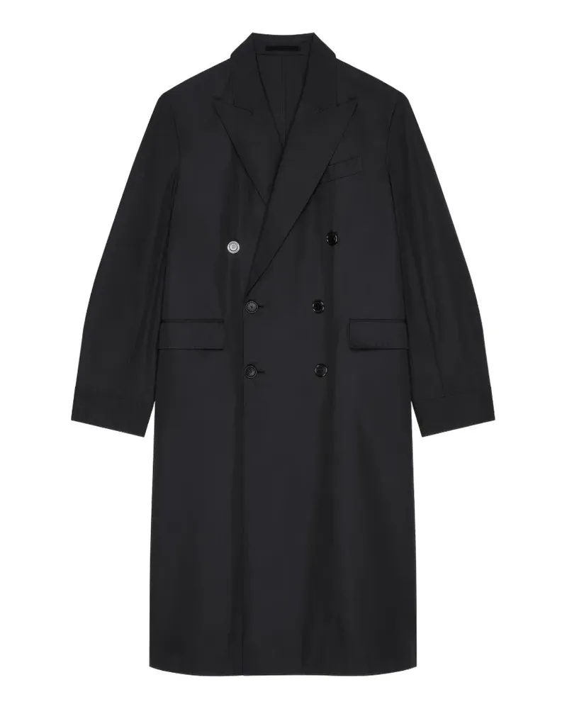 Givenchy Couture Seam double-breasted coat in poplin - Schwarz Schwarz