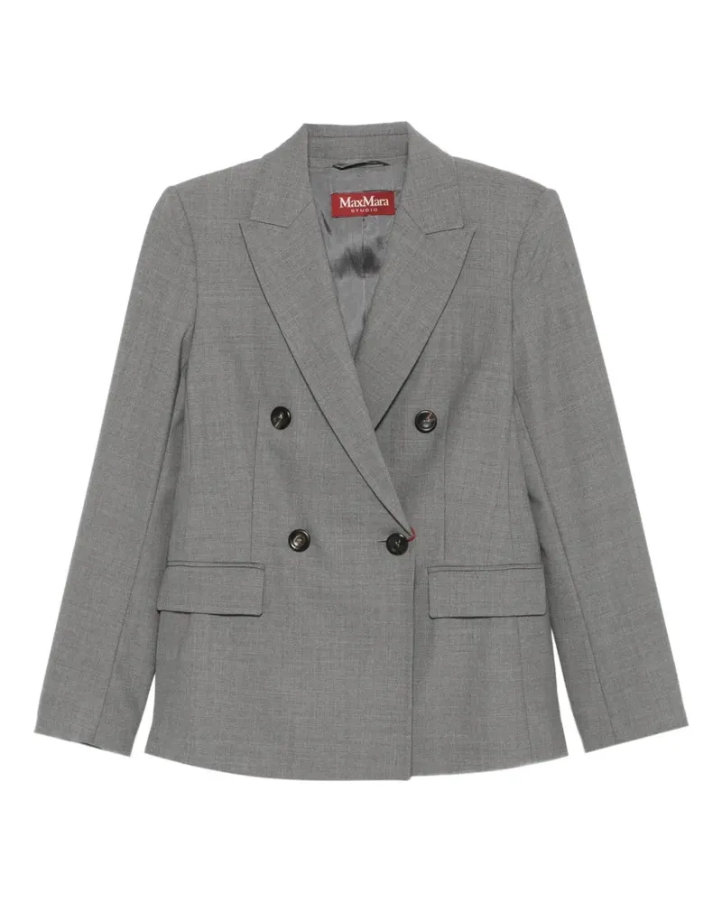 Max Mara double-breasted wool jacket - Grau Grau