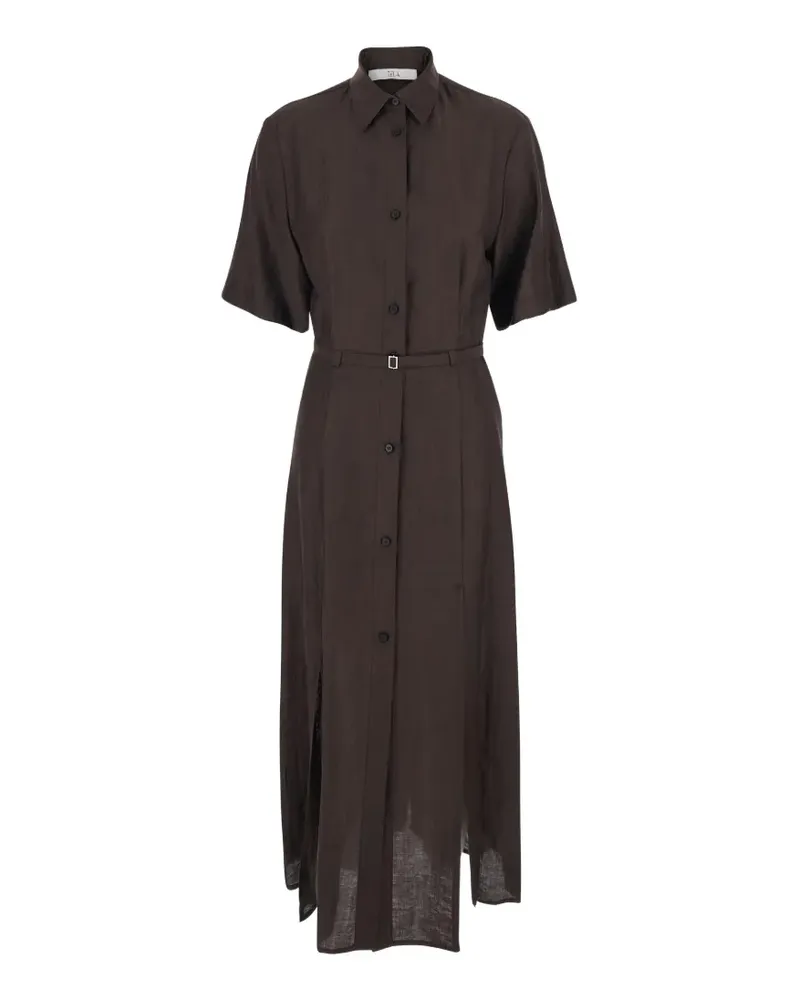 TELA belted collared dress - Braun Braun