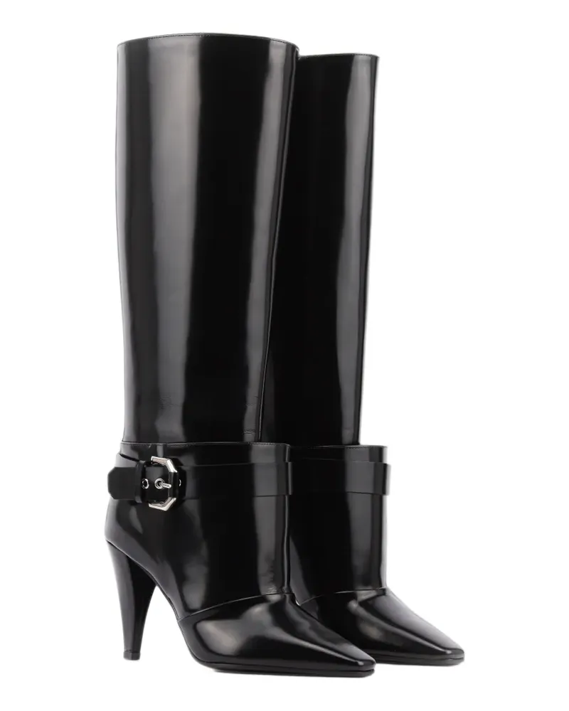 Lanvin Stiefel mit Schnalle - Schwarz Schwarz