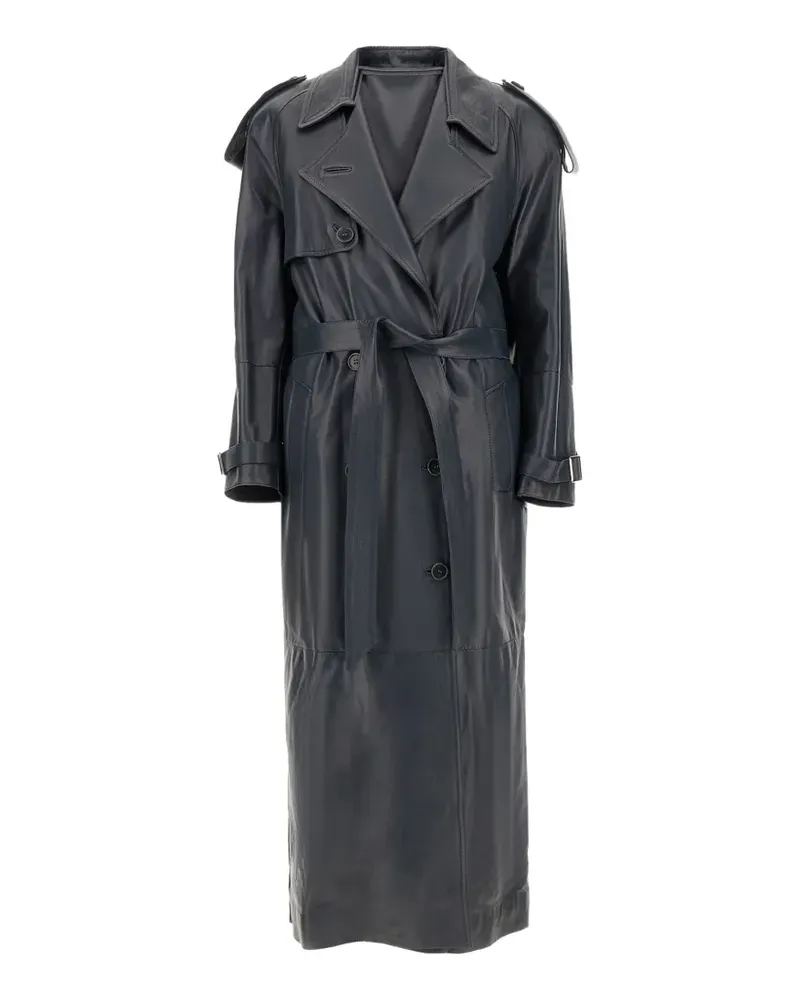 Salvatore Santoro Trenchcoat mit Gürtel - Schwarz Schwarz