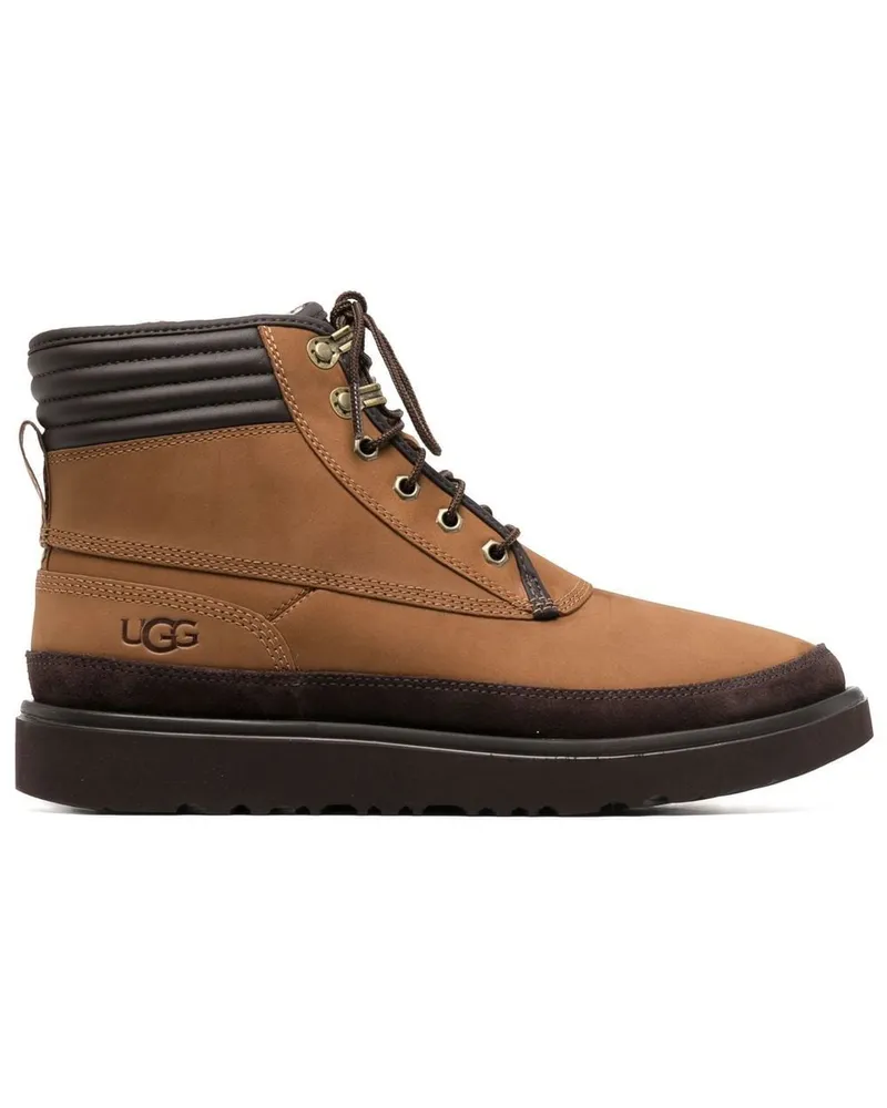 UGG Schnürstiefel mit gepolstertem Knöchel Braun