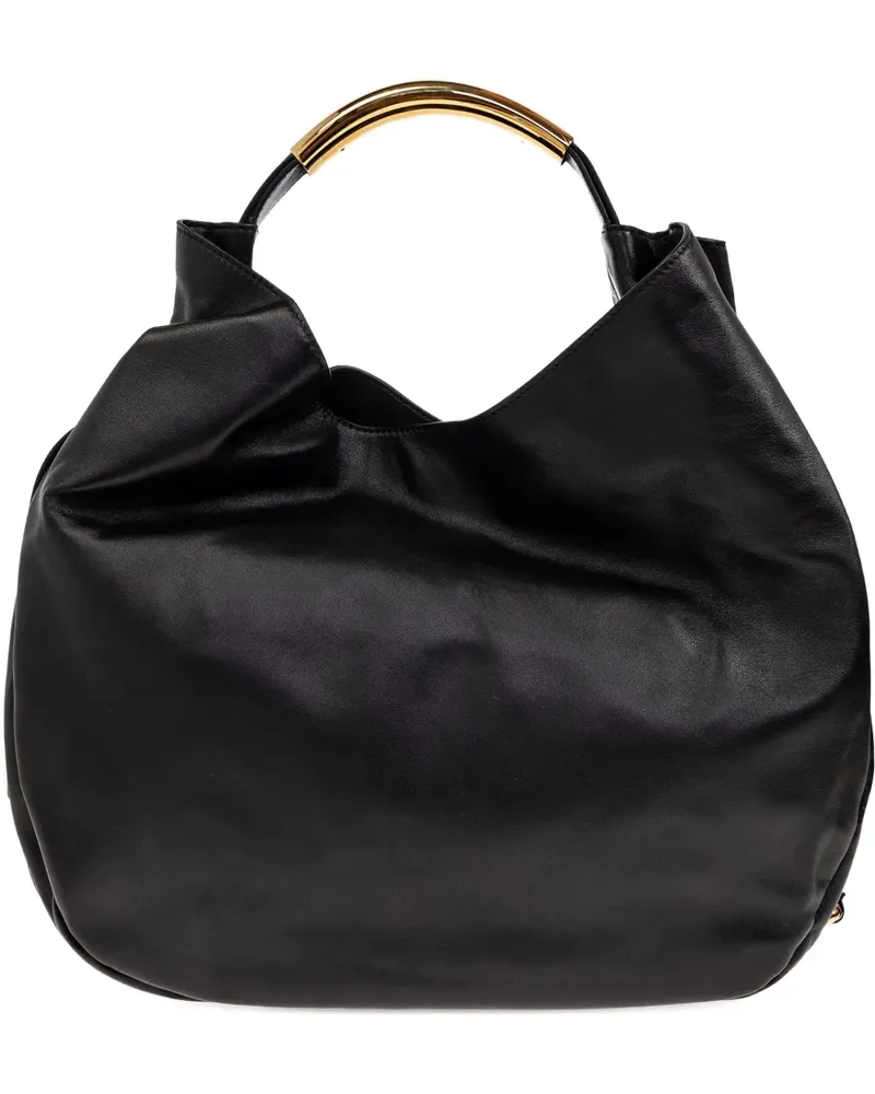 Moschino Handtasche aus Leder - Schwarz Schwarz