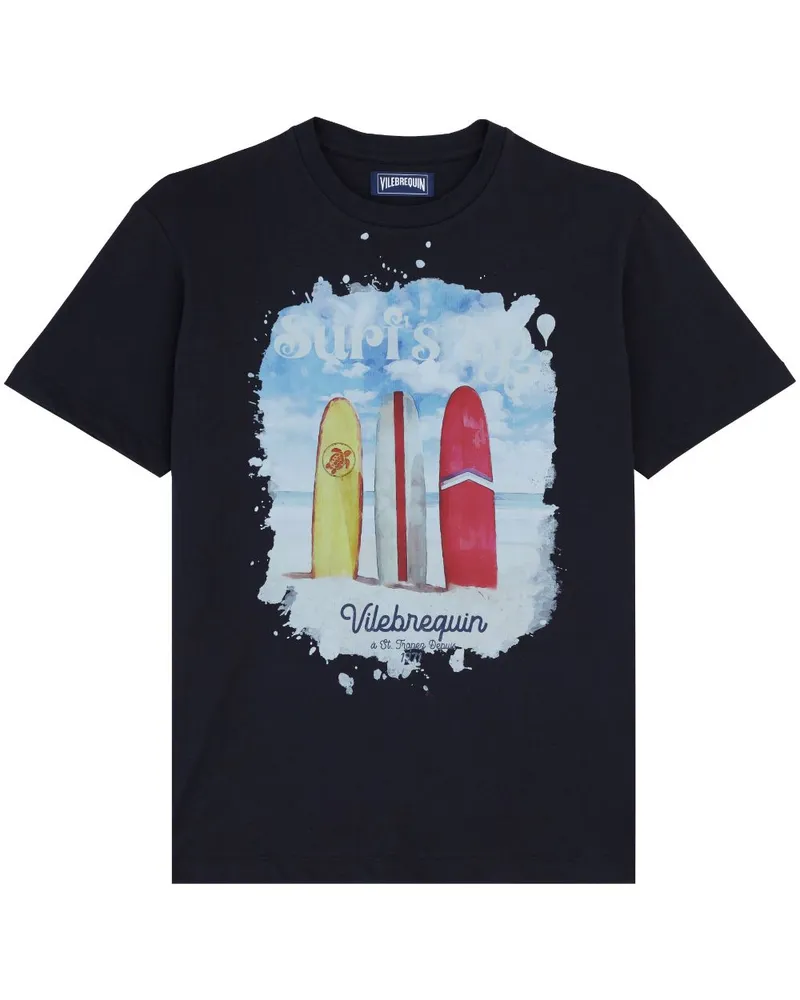 Vilebrequin T-Shirt mit grafischem Print - Blau Blau