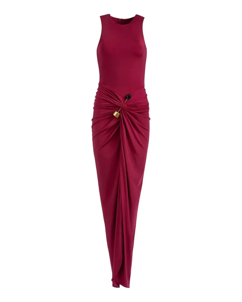 Silvia Tcherassi Leni Midikleid mit drapiertem Detail - Rot Rot