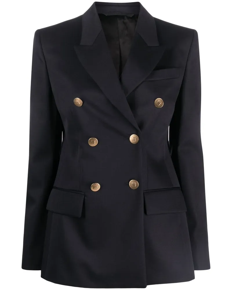 Givenchy Doppelreihiger Mantel - Blau Blau