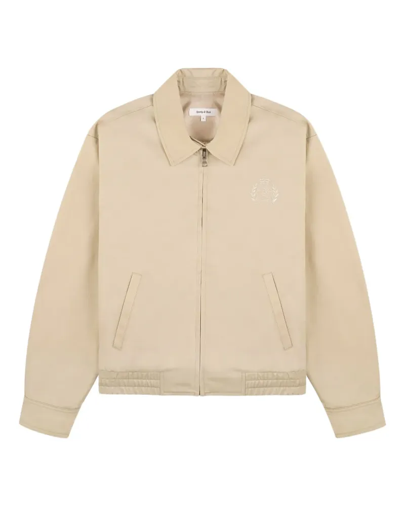SPORTY & RICH H&W Crest Jacke - Nude Nude