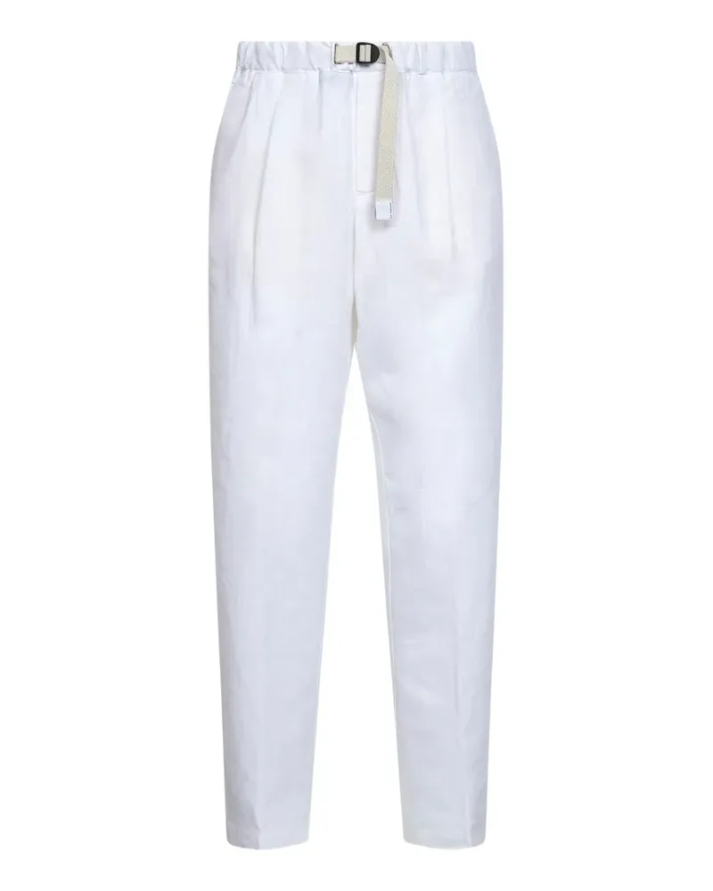 PLAN C belted trousers - Weiß Weiß