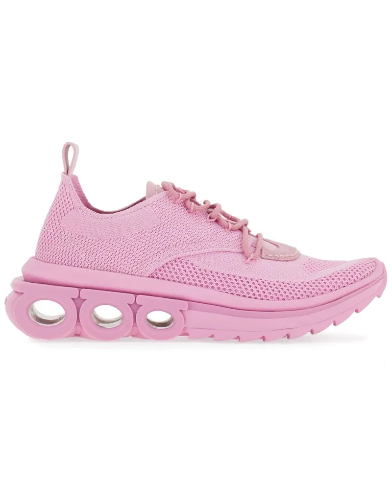 Ferragamo Sneakers mit Gancini-Detail - Rosa Rosa