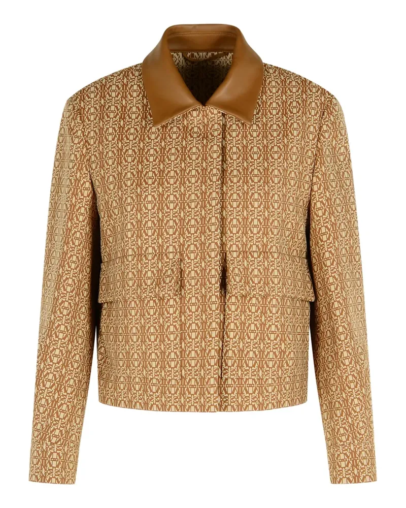 Max Mara Jacke mit GG-Jacquardmuster - Braun Braun