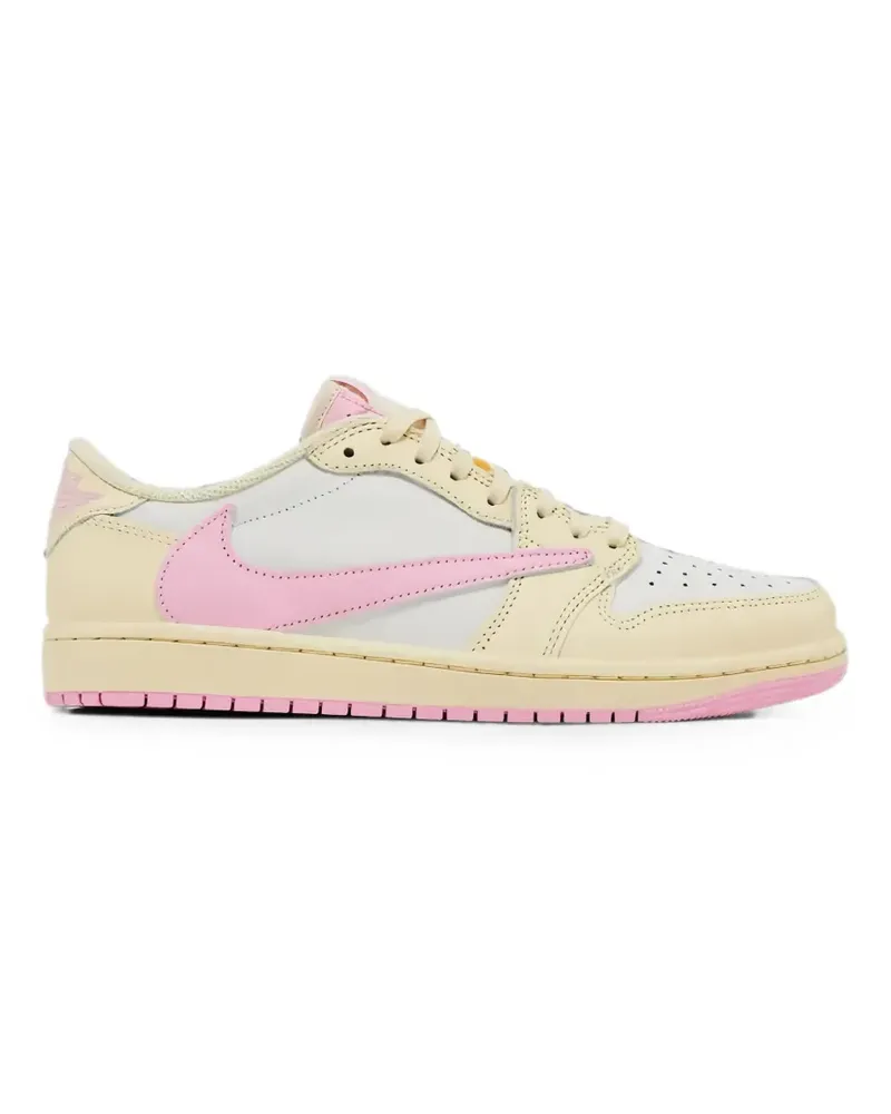 Jordan x Travis Scott Air  1 Retro Low lace-up sneakers - Nude Nude