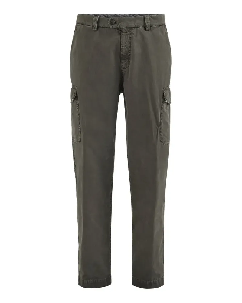 Brunello Cucinelli peached cotton gabardine trousers with cargo pockets - Braun Braun