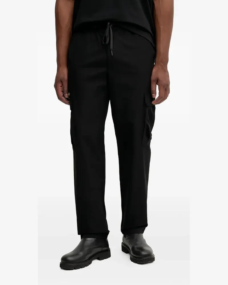 Versace Jeans drawstring-waist cargo trousers - Schwarz Schwarz