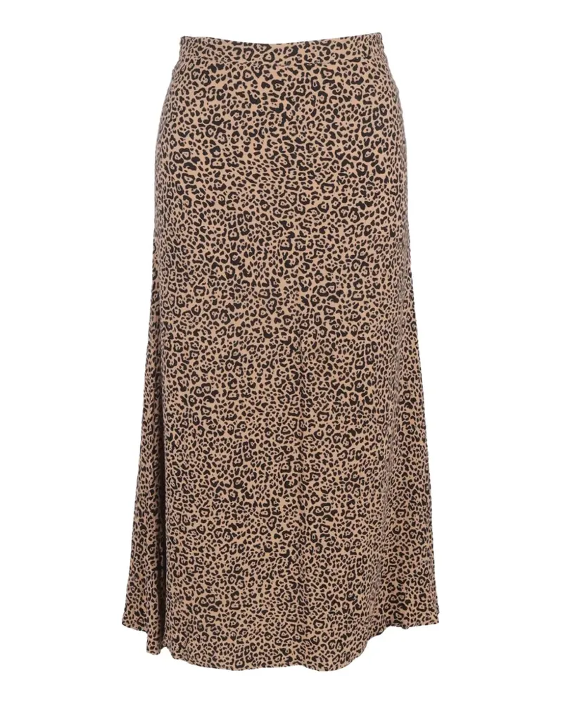 Reformation leopard-print midi skirt - Braun Braun