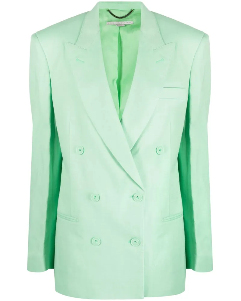 Stella McCartney Doppelreihiger Blazer - Grün Grün