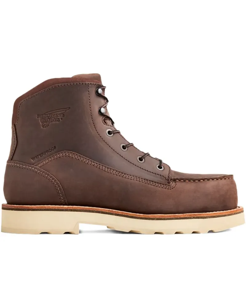 Red Wing Shoes Schnürstiefel aus Leder - Braun Braun