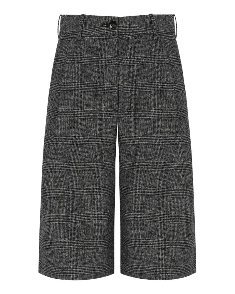 Essentiel Shorts mit Prince of Wales-Karo - Grau Grau