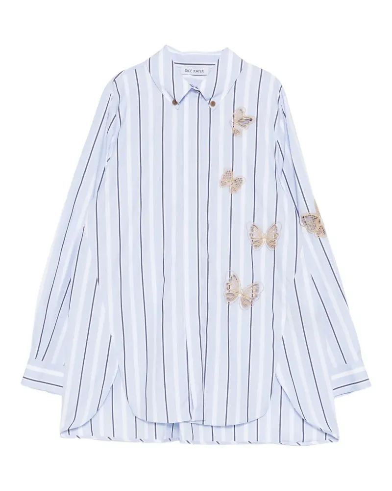 Dice Kayek butterfly embroidered shirt - Blau Blau