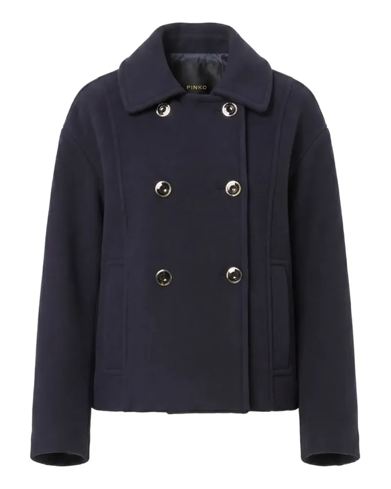 Pinko double-breasted pleated jacket - Blau Blau