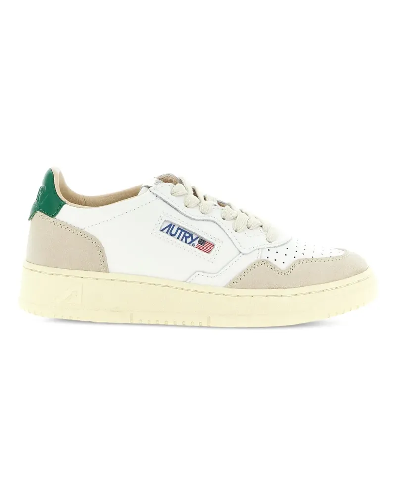 AUTRY Medalist Low Sneakers mit Wildlederbesatz - Weiß Weiß