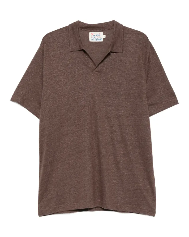 MC2 Saint Barth T-Shirt mit meliertem Design - Braun Braun