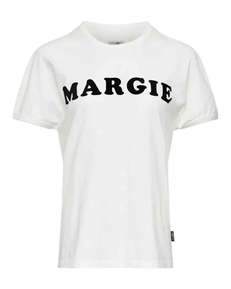 Maison Margiela Margie T-Shirt mit Print - Nude Nude