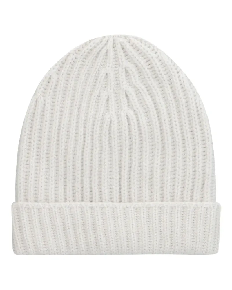 Malo Beanie aus Kaschmir - Weiß Weiß