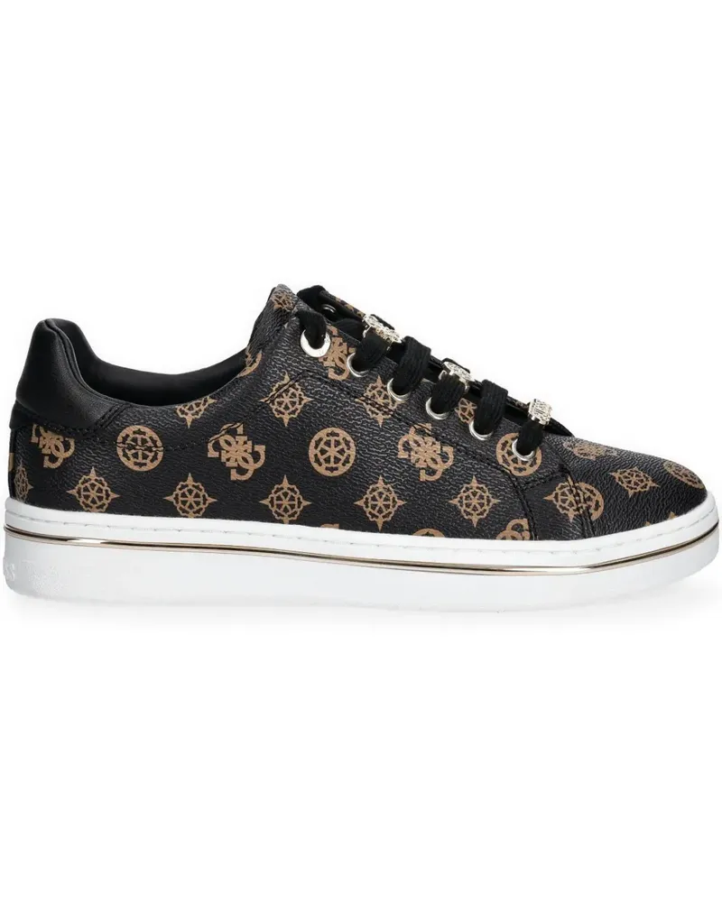Guess Sneakers mit Monogramm - Schwarz Schwarz