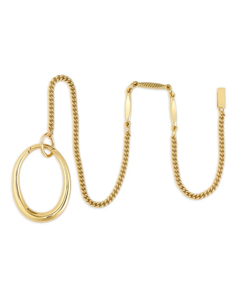 Tory Burch Pierced Ring mit Kette - Gold Gold