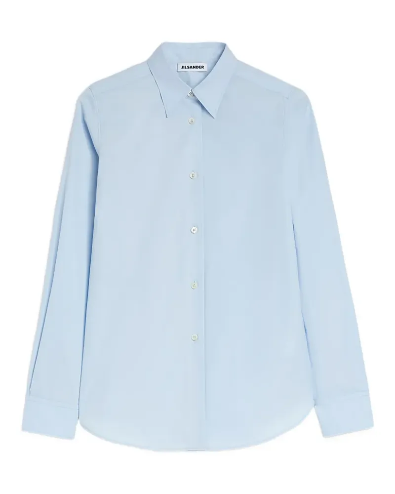 Jil Sander Leichtes Popeline-Hemd - Blau Blau