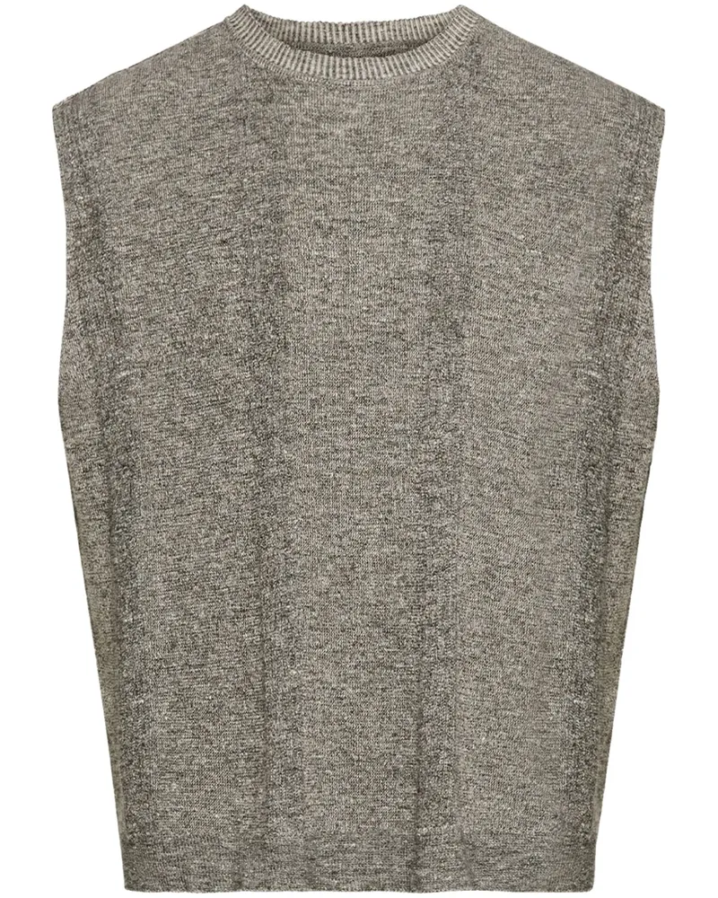 Maison Margiela Tanktop aus Chiné-Strick - Grau Grau