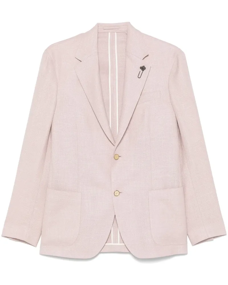 LARDINI Sakko mit Anstecknadel - Rosa Rosa