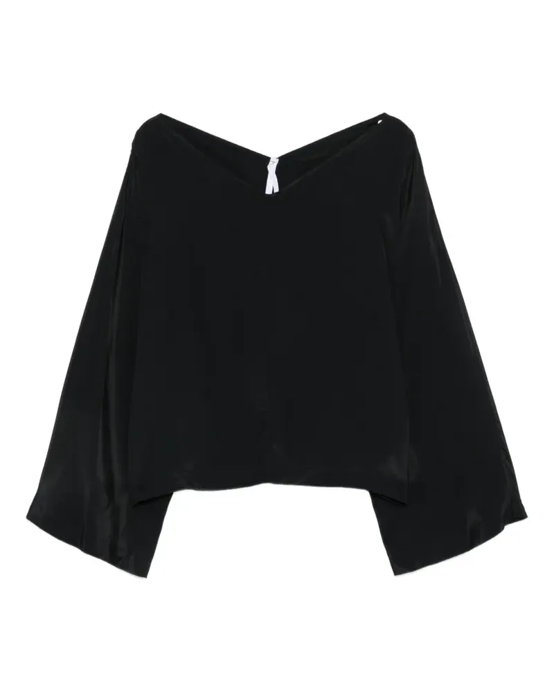 IMPERIAL Langarmshirt mit V-Ausschnitt - Schwarz Schwarz