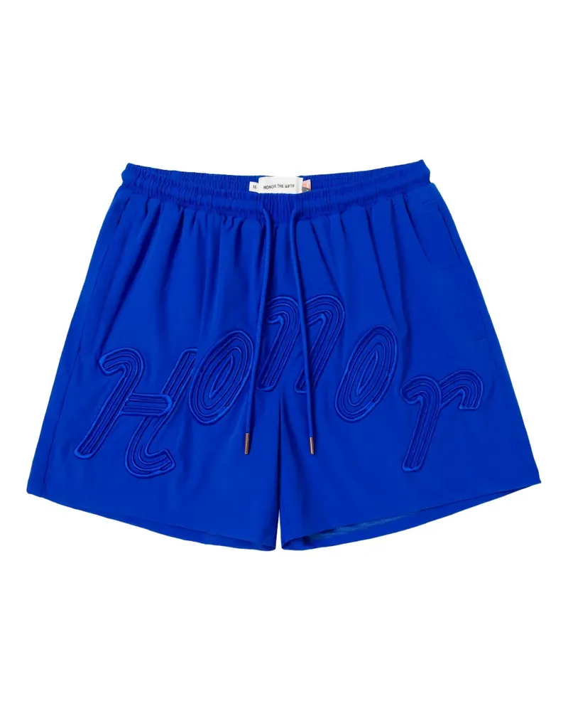 Honor The Gift Shorts mit Logo-Stickerei - Blau Blau