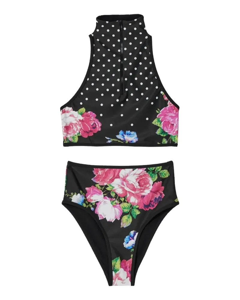 Moschino Bikini mit Polka Dots - Schwarz Schwarz