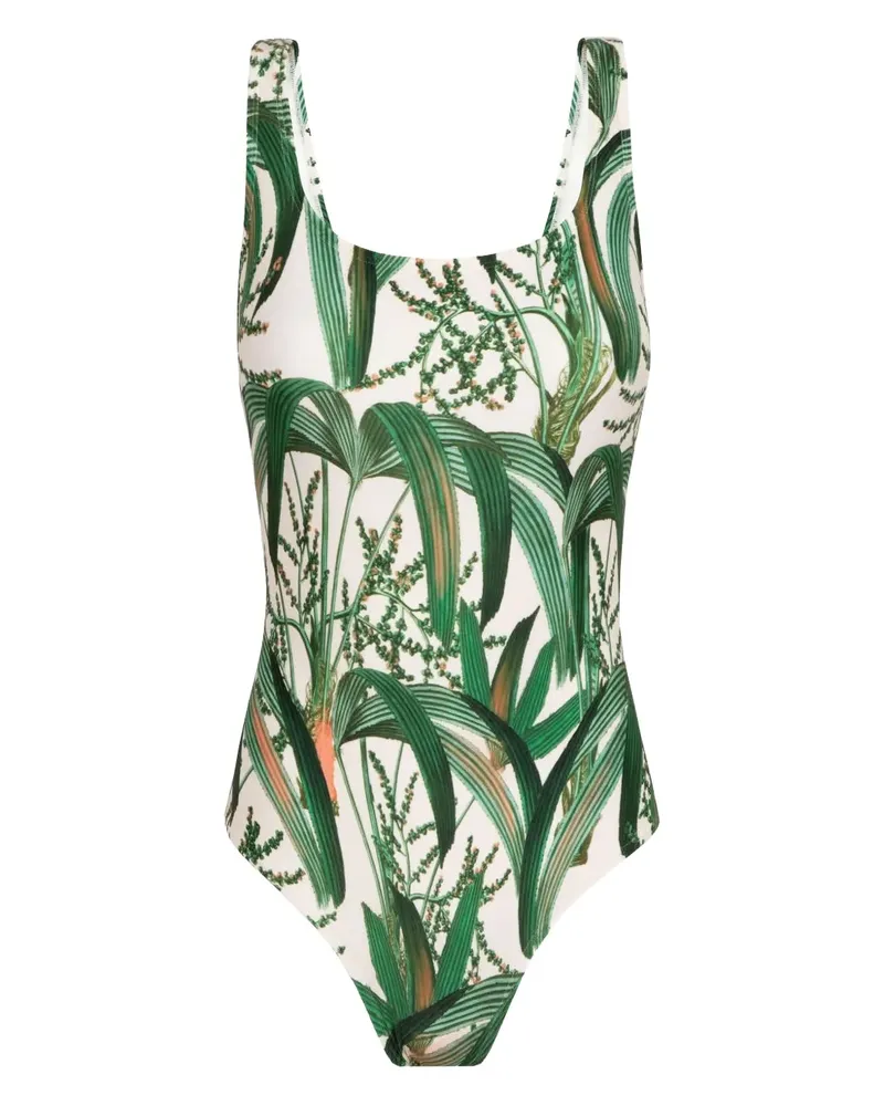 Lenny Niemeyer Badeanzug mit Blatt-Print - Grün Grün